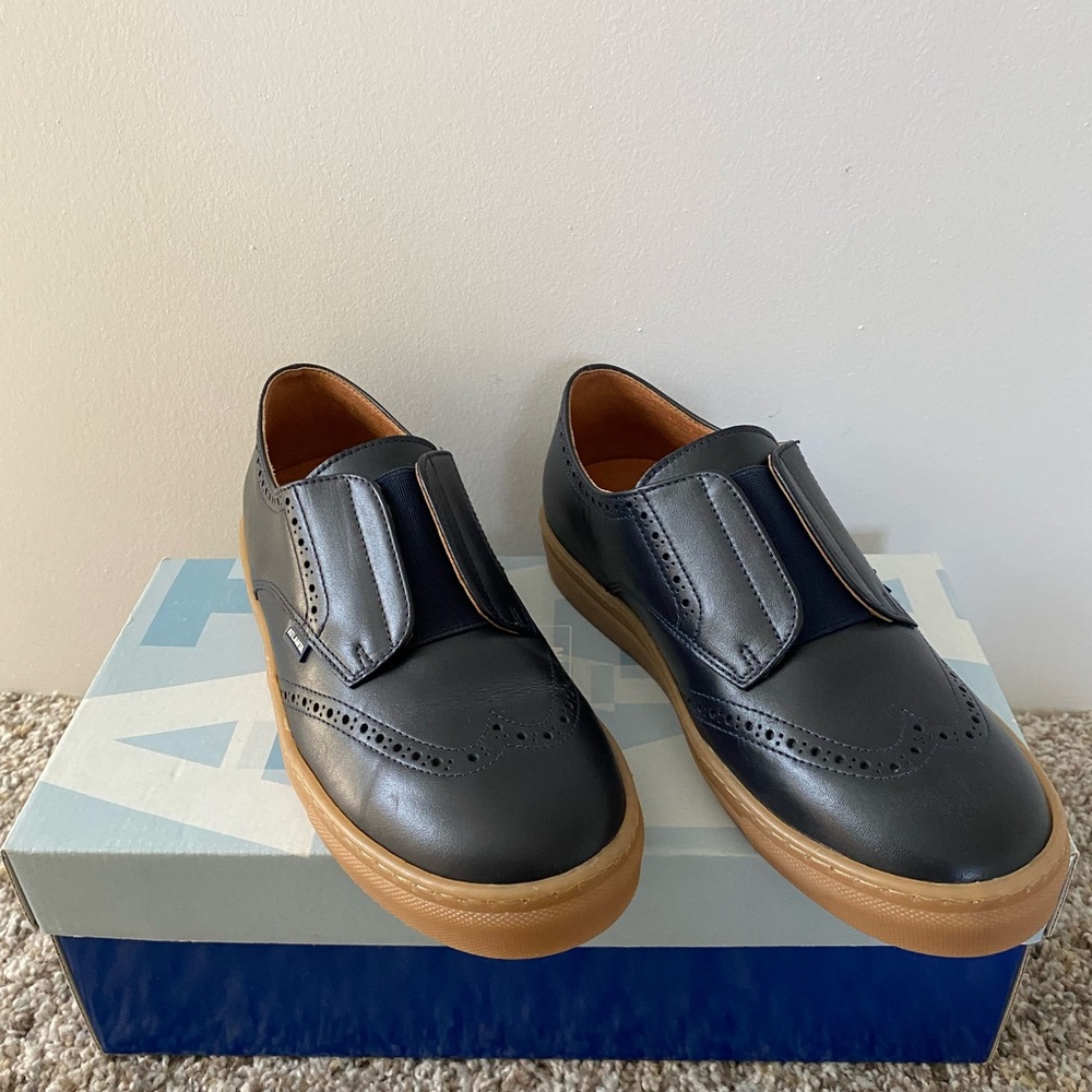 ATLANTA MOCASSIN Oxford Slipn On Sneakers, Navy Blue
